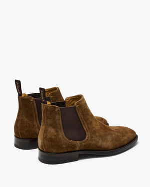 Dakota 2.0 Khaki Suede Chelsea Boots