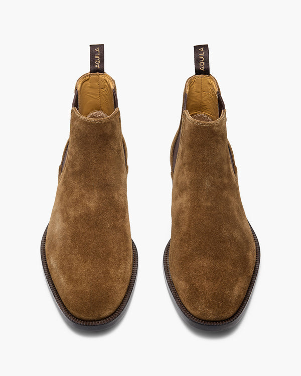 Dakota 2.0 Khaki Suede Chelsea Boots