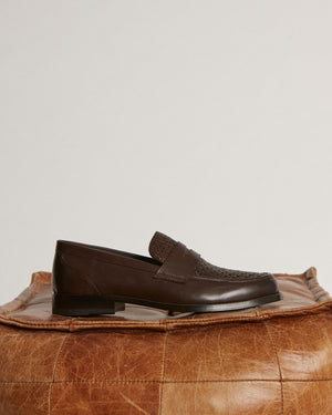 Dartmouth Brown Weave Loafers