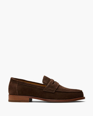 Dartmouth Brown Suede Penny Loafers