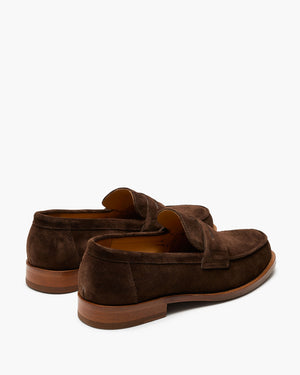 Dartmouth Brown Suede Penny Loafers