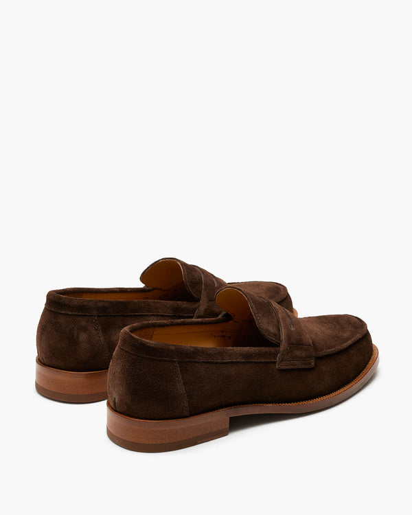 Dartmouth Brown Suede Penny Loafers