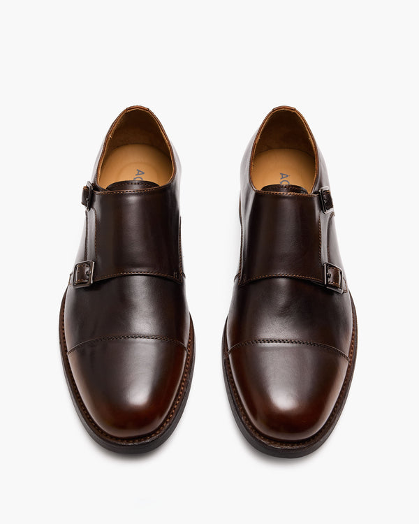 Davis Brown Monk Strap Shoes