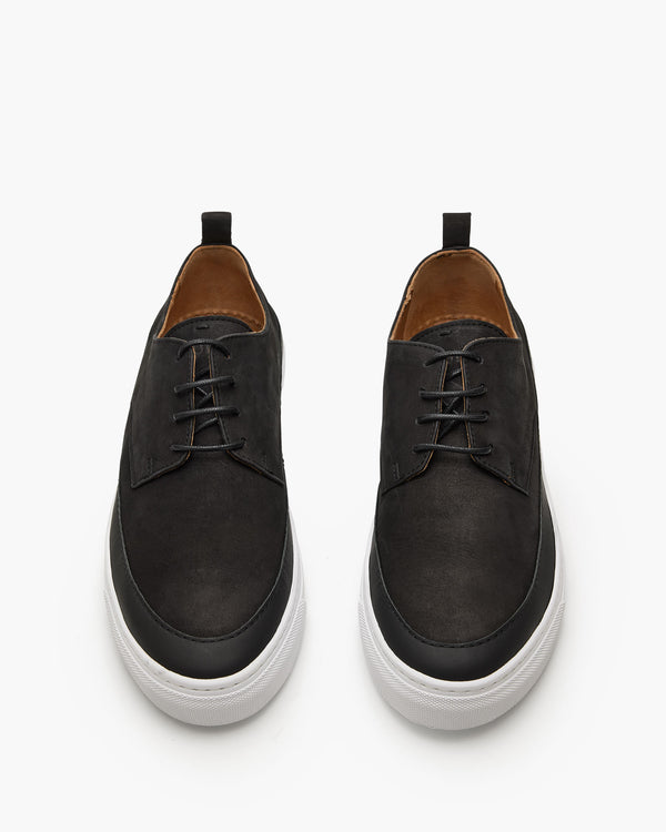 Deco 2.0 Black Nubuck Derby Shoes