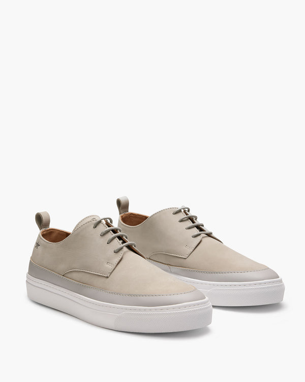 Deco 2.0 Light Grey Nubuck Derby Shoes