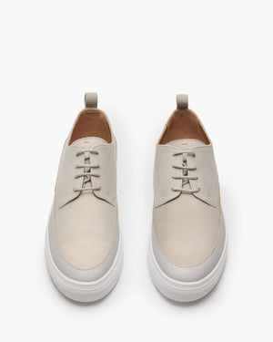 Deco 2.0 Light Grey Nubuck Derby Shoes