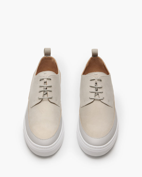 Deco 2.0 Light Grey Nubuck Derby Shoes