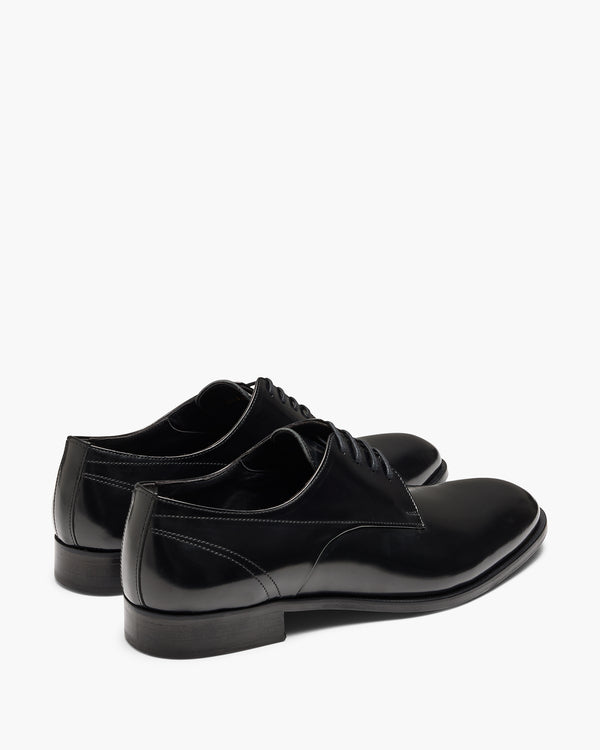 Dyer Hi-Shine Black Derby Shoes
