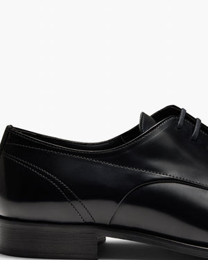 Dyer Hi-Shine Black Derby Shoes