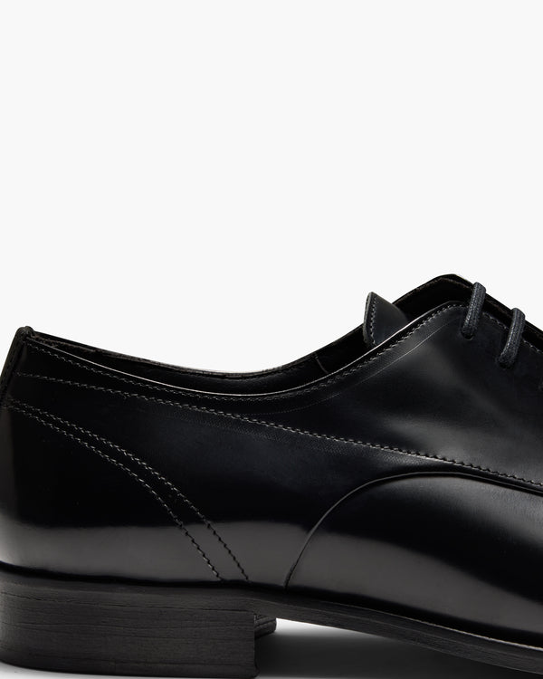 Dyer Hi-Shine Black Derby Shoes