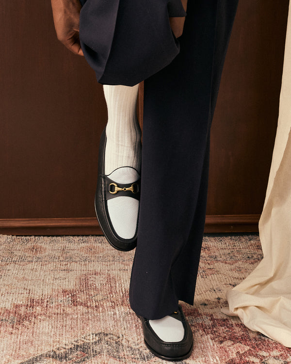 Elgin Black Penny Loafers