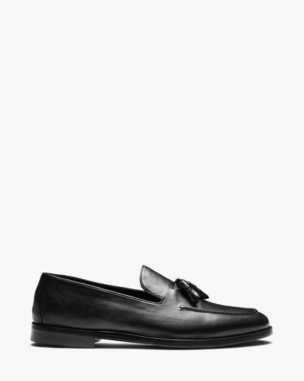 Elias Black Tassel Loafers