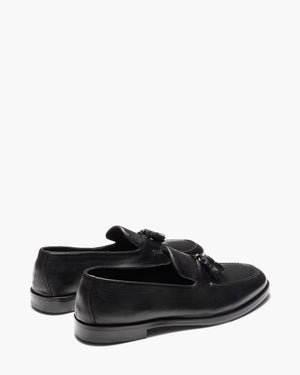 Elias Black Tassel Loafers