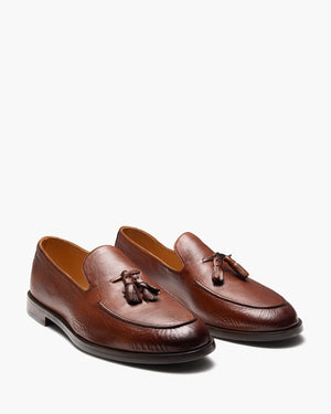 Elias Cognac Tassel Loafers