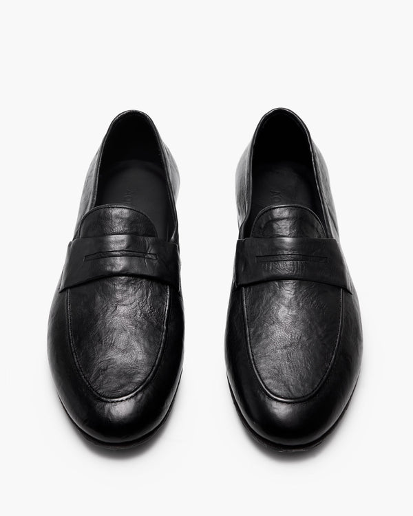 Ellis Black Penny Loafers