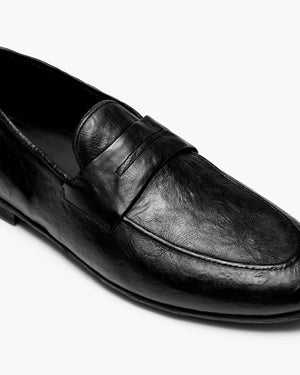 Ellis Black Penny Loafers
