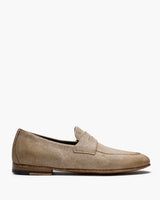Ellis Camel Suede Penny Loafers