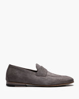 Ellis Charcoal Suede Penny Loafers