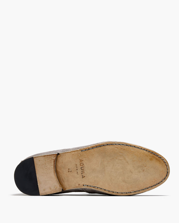 Ellis Charcoal Suede Penny Loafers
