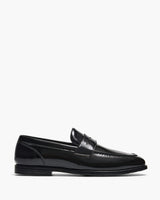 Elton Patent Black Penny Loafers