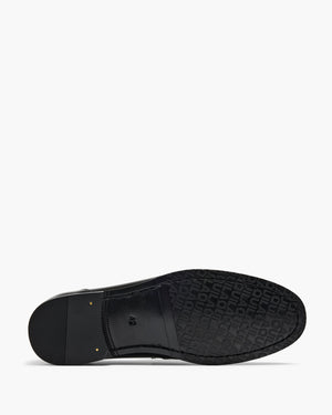 Elton Patent Black Penny Loafers