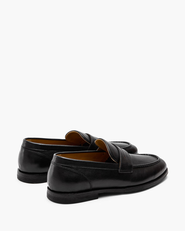 Elton Black Penny Loafers