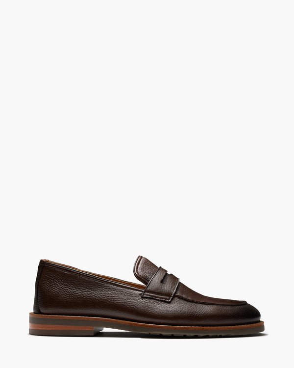 Emilio Dark Brown Penny Loafers