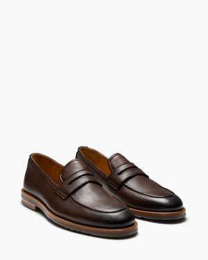 Emilio Dark Brown Penny Loafers