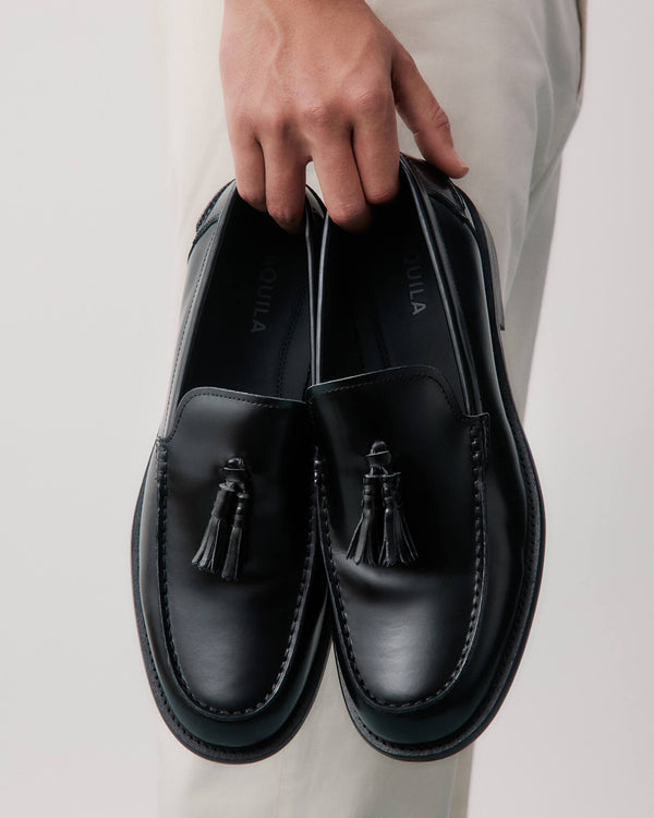 Empire Black Tassel Loafers