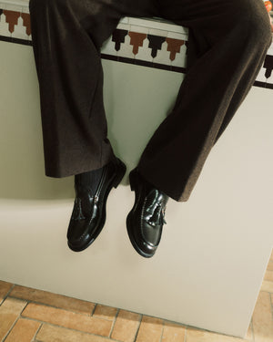 Empire Black Tassel Loafers