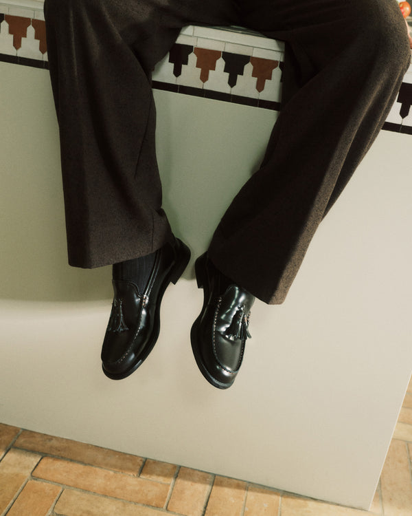 Empire Black Tassel Loafers