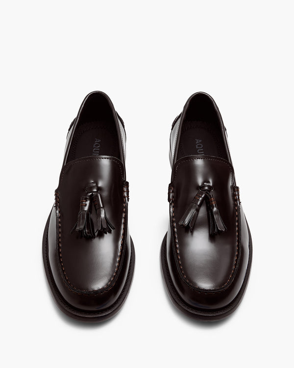 Empire Burgundy Tassel Loafers