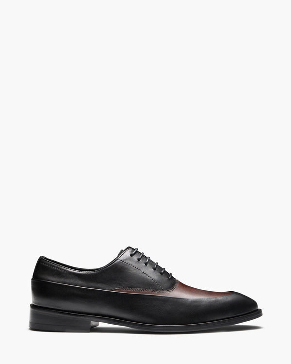 Fulton Black/Brown Oxford Shoes