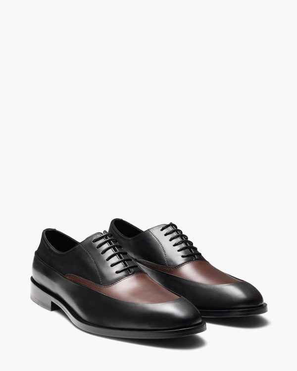 Fulton Black/Brown Oxford Shoes