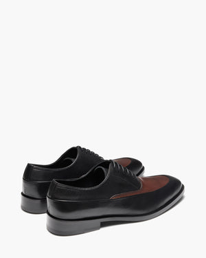Fulton Black/Brown Oxford Shoes