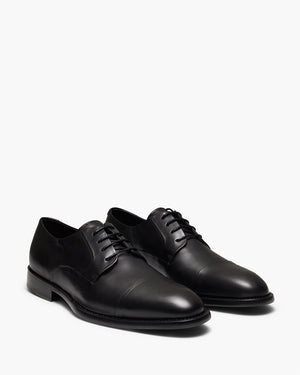 Grantham Black Derby Shoes