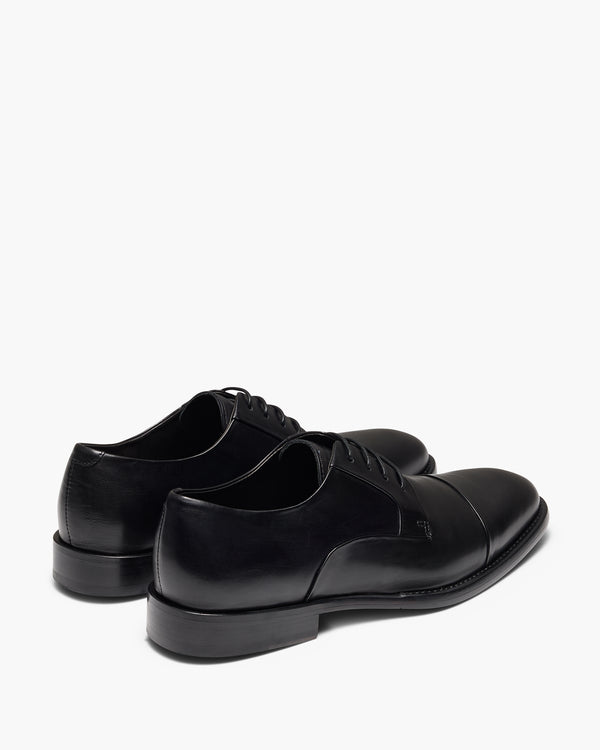 Grantham Black Derby Shoes