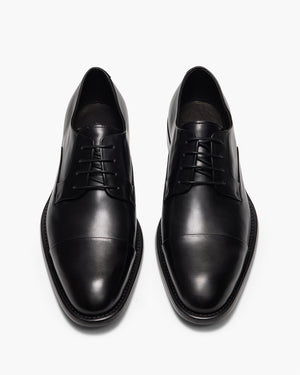 Grantham Black Derby Shoes