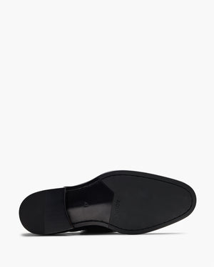 Grantham Patent Black Derby Shoes