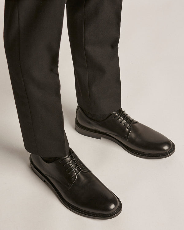 Hank Black Derby Shoes