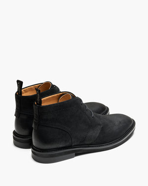 Houston Black Suede Chukka Boots