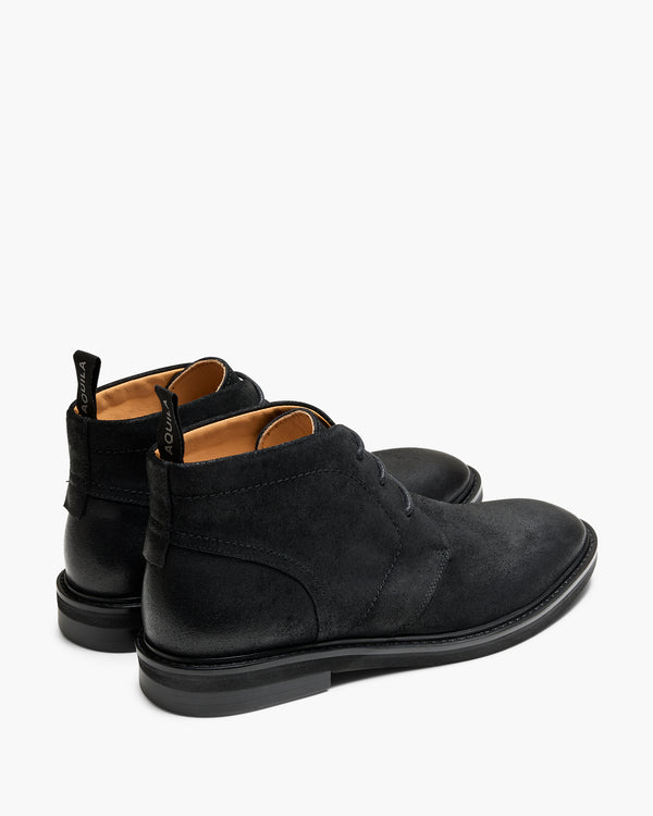 Houston Black Suede Chukka Boots