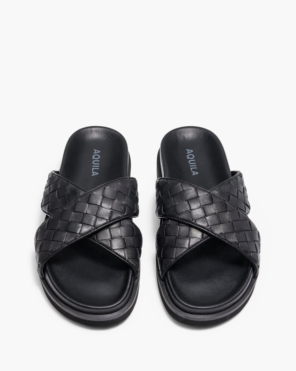 Ipanema Black Crossover Slides