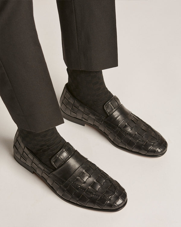 Keyes Black Penny Loafers