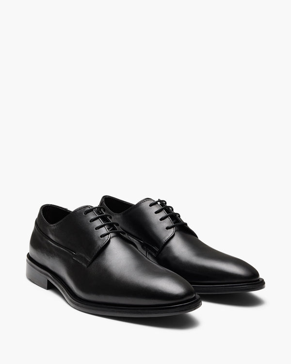Langley Black Derby Shoes