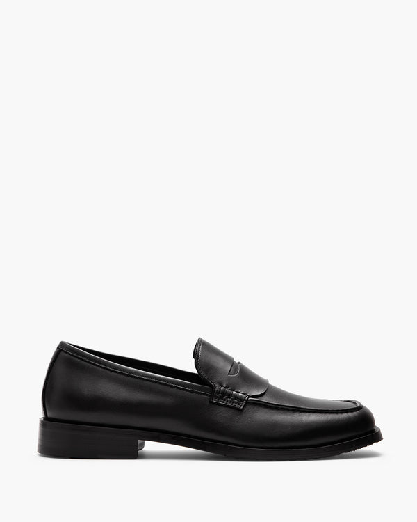 Lars Black Penny Loafers