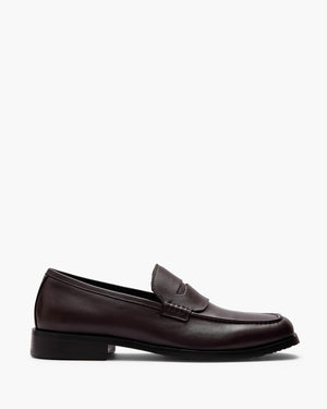 Lars Brown Penny Loafers