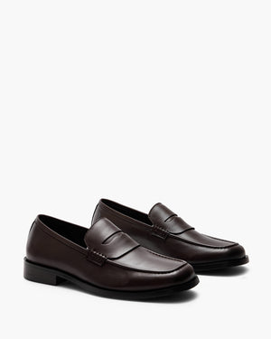 Lars Brown Penny Loafers