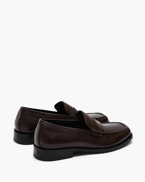 Lars Brown Penny Loafers