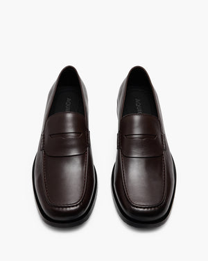 Lars Brown Penny Loafers